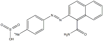 a-Naphthylamineazobenzene-p-SodiumSulfonate Structure