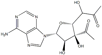 3',5'-Diacetyladenosine,,结构式