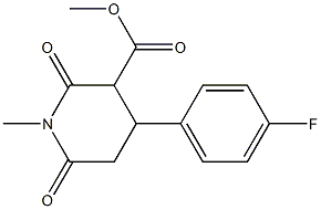  Methyl 4-(4-fluorophenyl)-1-methyl-2,6-dioxopiperidine-3-carboxylate