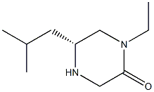 (R)-1-ETHYL-5-ISOBUTYLPIPERAZIN-2-ONE 结构式