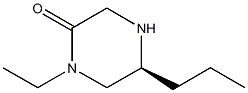 (S)-1-ETHYL-5-PROPYLPIPERAZIN-2-ONE 结构式