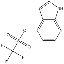 1H-PYRROLO[2,3-B]PYRIDIN-4-YLTRIFLUOROMETHANESULFONATE Struktur