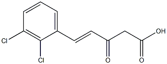 2,3-二氯亚苄基乙酰乙, , 结构式