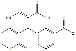  5-METHOXYCATBONYL-2,6-DIMETHYL-4-(3-NITROPHENYL)-1,4-DIHYDROPYRIDINE-3-CARBOXYLICACID