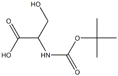 N-BOC-DL-SERINE Structure