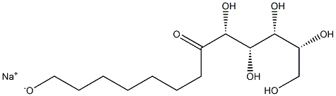 SODIUMGLUCOSEHEPTYLATE Structure