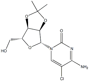 5-Chloro-2',3'-O-isopropylidene-D-cytidine Structure