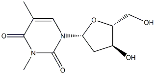 N3-Methyl-D-thymidine Struktur