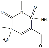 1,3-Dimethyl-4-Amino-5-Formyl amino uracil Structure