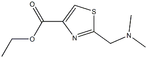 2-dimethylaminomethyl-4-carbethonxy-thiazole 化学構造式