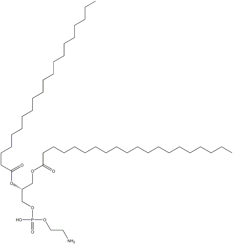 1,2-dieicosanoyl-sn-glycero-3-phosphoethanolamine,,结构式