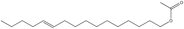 (11E)-11-Hexadecenyl acetate Struktur