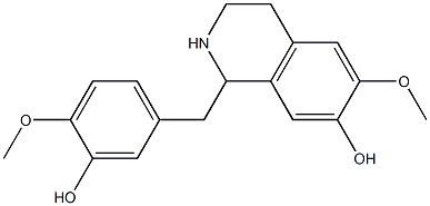 1-(3-Hydroxy-4-methoxybenzyl)-6-methoxy-1,2,3,4-tetrahydro-7-isoquinol inol