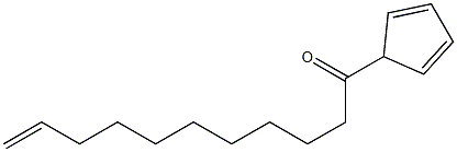 1-Cyclopenta-2,4-dienylundec-10-en-1-one,,结构式