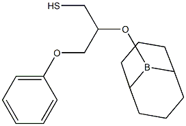 1-Propanethiol, 2-(9-borabicyclo[3.3.1]non-9-yl)oxy-3-phenoxy- Structure