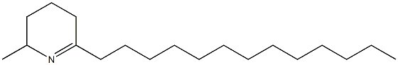 2-Methyl-6-tridecyl-2,3,4,5-tetrahydropyridine,,结构式