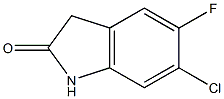 6-chloro-5-fluoroindolin-2-one Structure