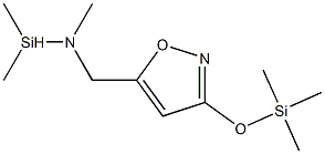 Trimethyl-N-((3-[(trimethylsilyl)oxy]-5-isoxazolyl)methyl)silanamine,,结构式
