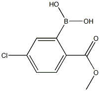 5-Chloro-2-(methoxycarbonyl)benzeneboronic acid,,结构式