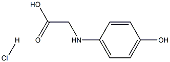 D(-)-P-HYDROXYPHENYLGLYCINE HYDROCHLORIDE Struktur