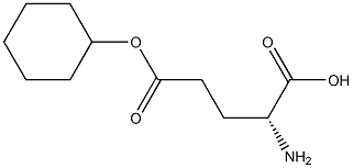 D-GLUTAMIC ACID 5-CYCLOHEXYL ESTER Structure