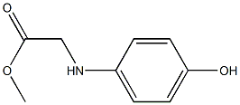 p-ヒドロキシ-α-メトキシカルボニルベンジルアミン 化学構造式
