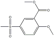 methyl 2-methoxy-5-(methylsulphonyl)benzoate 化学構造式