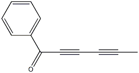 1-phenyl-2,4-hexadiyn-1-one 结构式