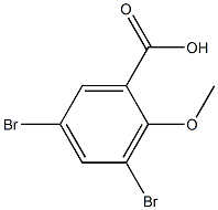 3,5-dibromo-o-anisic acid Struktur