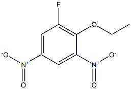 6-氟-2,4-二硝苯基乙基醚, , 结构式