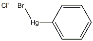 bromophenylmercuric chloride Struktur