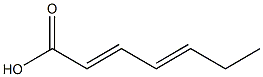 庚二烯酸, , 结构式