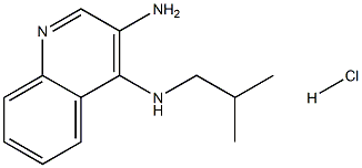 3-Amino-4-(2-Methylpropylamino) Quinoline HCl,,结构式