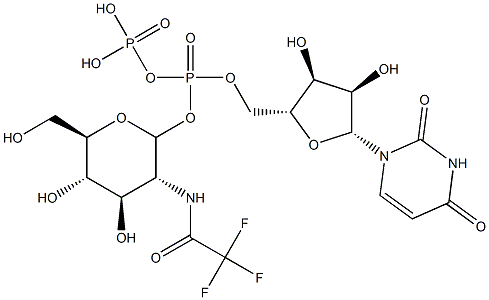 uridine 5'-(2-trifluoroacetamido-2-deoxyglucopyranosyl diphosphate)|