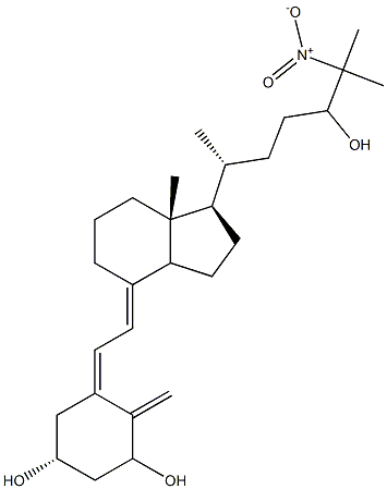 1,24-dihydroxy-25-nitrovitamin D3 Structure
