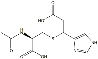 N-acetyl-S-(2-carboxy-1-(1H-imidazol-4-yl)ethyl)cysteine,,结构式