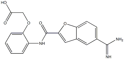  2-(((5-amidinobenzofuran-2-yl)formamido)phenyloxy)acetic acid