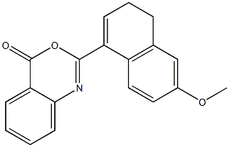 2-(6'-methoxy-3',4'-dihydro-1'-naphthyl)-4H-3,1-benzoxazin-4-one|