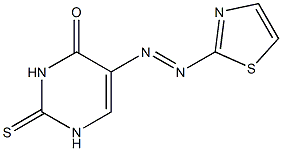 5-(2-thiazolylazo)thiouracil,,结构式