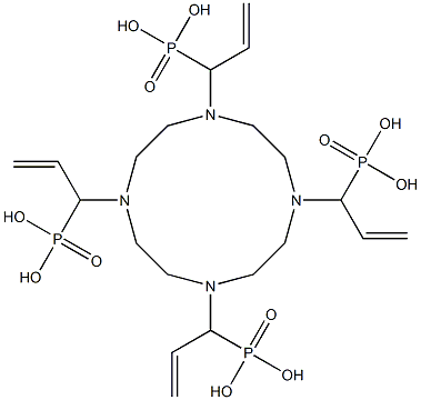 1,4,7,10-tetraazacyclododecane--1,4,7,10-tetrakis(methylene ethylphosphonic acid) Struktur