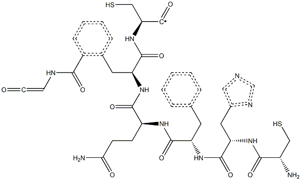 cyclo-acetyl-(cysteinyl-histidyl-phenylalanyl-glutaminyl-phenylalanyl-cysteinyl)amide