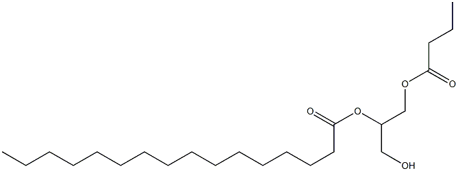 1-butyryl-2-palmitoyl-rac-glycerol Structure