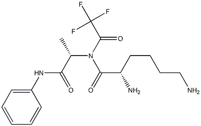 trifluoroacetyl-lysyl-alaninanilide 化学構造式