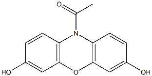 N-acetyl-3,7-dihydroxyphenoxazine,,结构式