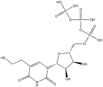 5-(2-mercaptoethyl)uridine triphosphate,,结构式