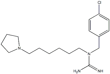 N-(4-chlorobenzyl)-N-(6-pyrrolidin-1-ylhexyl)guanidine Struktur