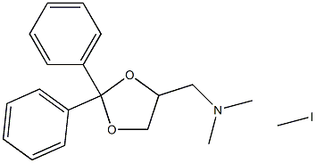 2,2-diphenyl-(1,3)-dioxolan-4-ylmethyl(dimethyl)amine methiodide|