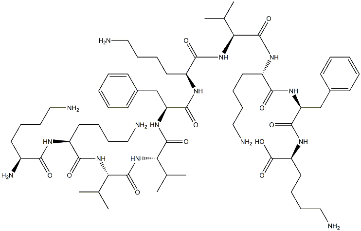 lysyl-lysyl-valyl-valyl-phenylalanyl-lysyl-valyl-lysyl-phenylalanyl-lysine|