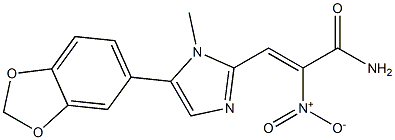 3-(5-benzo(1,3)dioxol-5-yl-1-methyl-1H-imidazol-2-yl)-2-nitroacrylamide