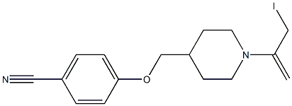  1-(3-iodopropen-2-yl)-4-((4-cyanophenoxy)methyl)piperidine